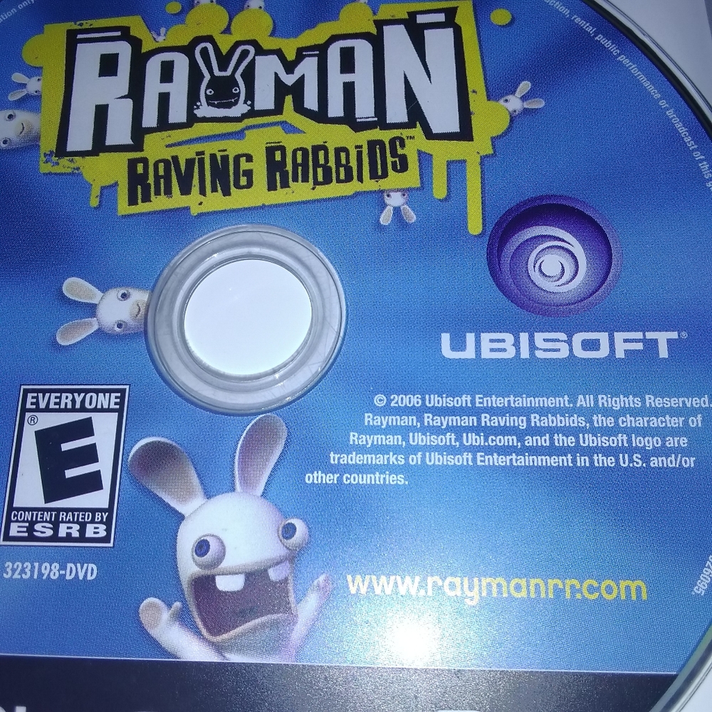 PS2 Rayman Raving Rabbids Playstation 2 Video Game Disc - Picture 2 of 3